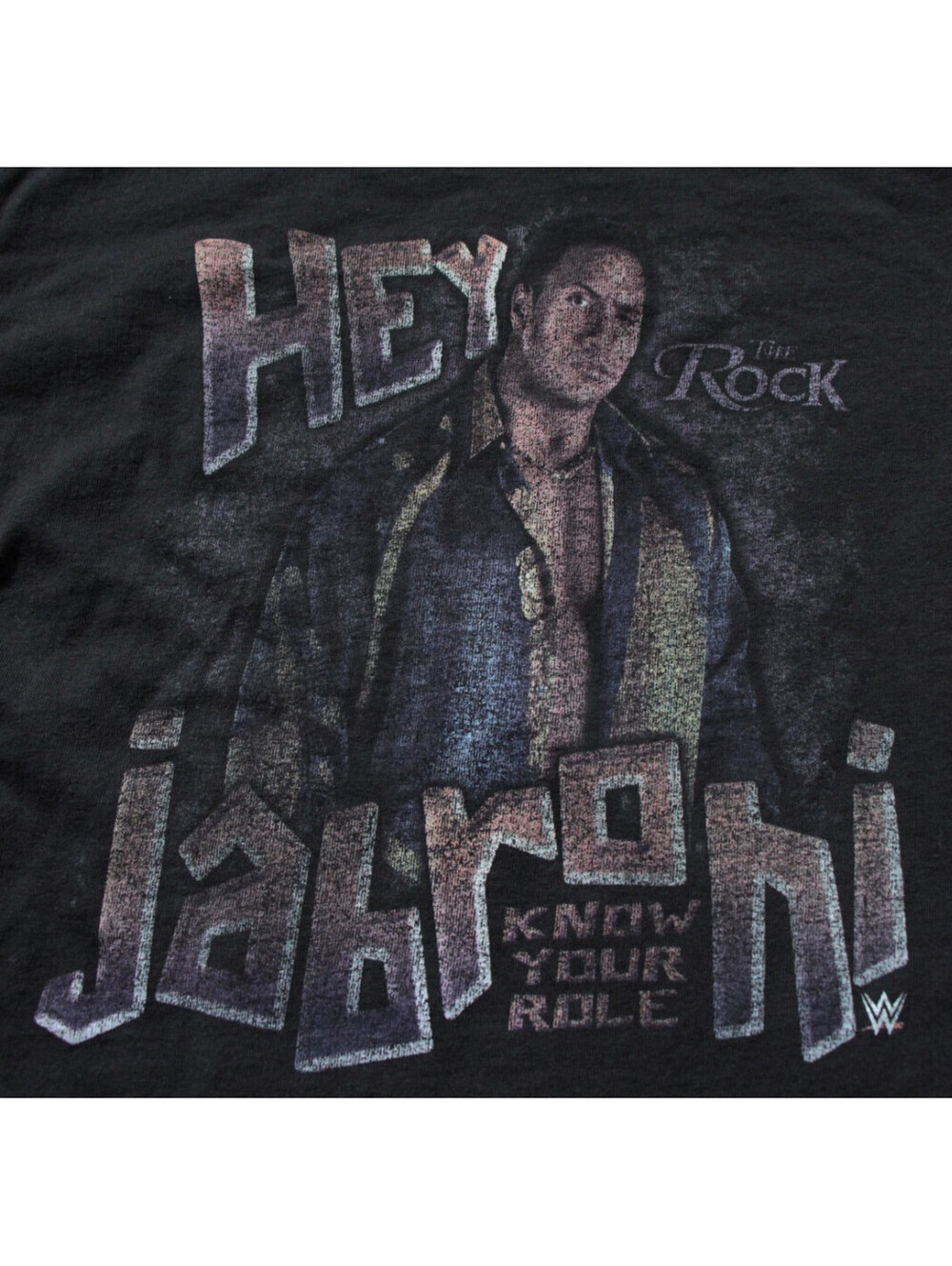 The Rock Hey Jabroni Know Your Role T-Shirt WWE Wrestling Shirt 2018 Distressed